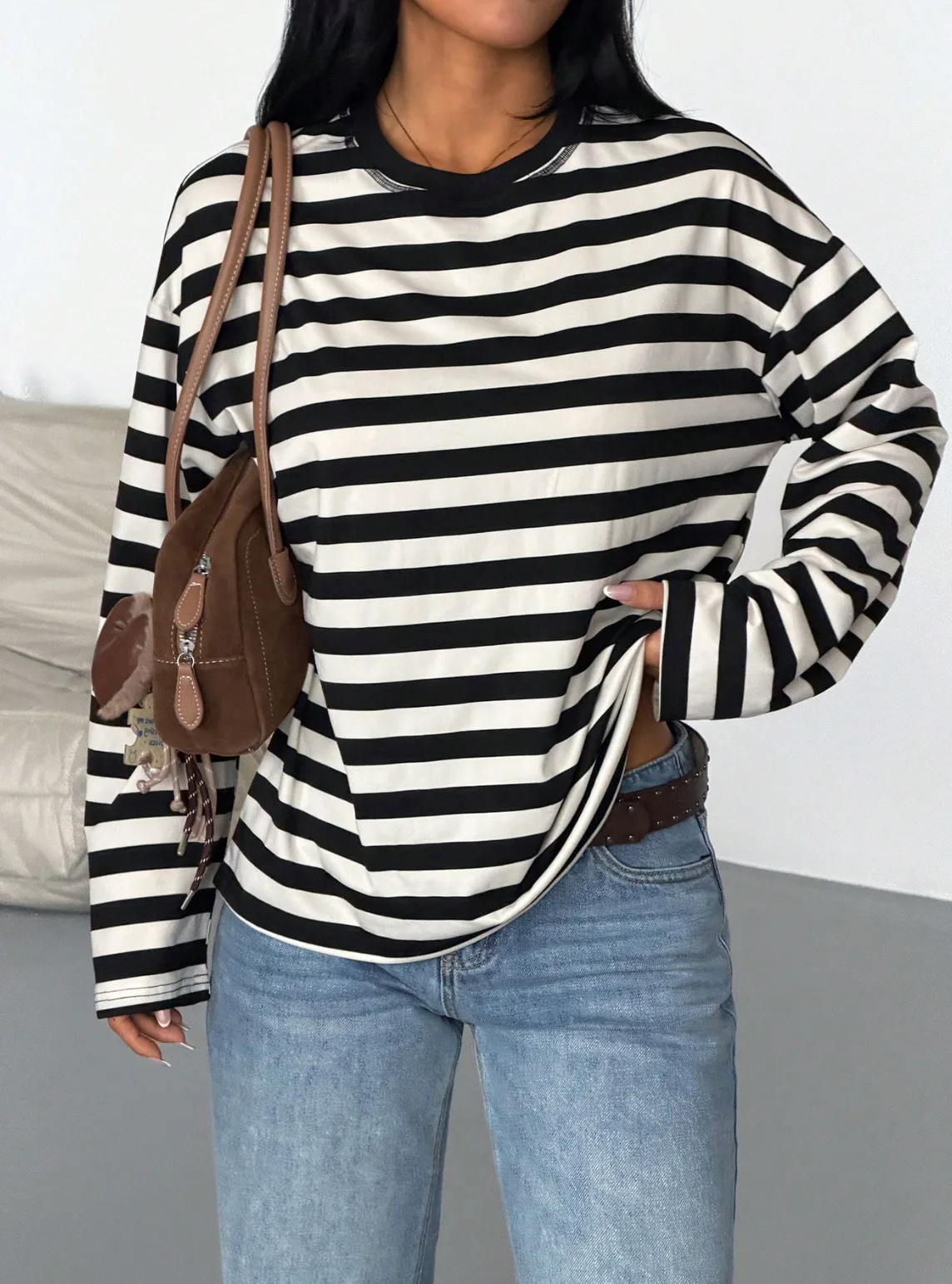 Remera oversize rayada Margot