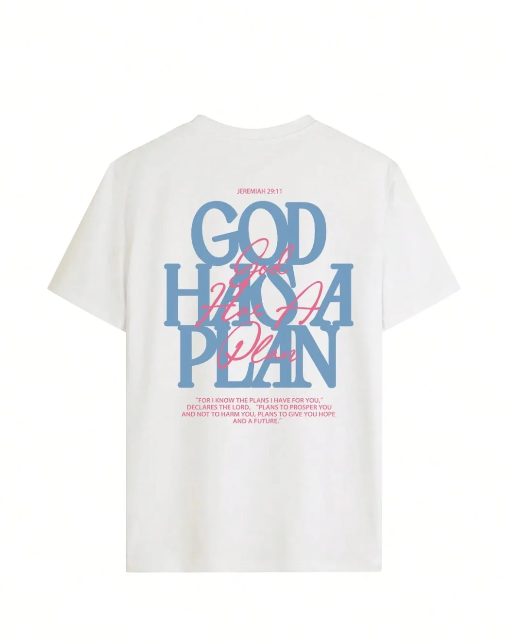 Remera oversize estampada "God Has"