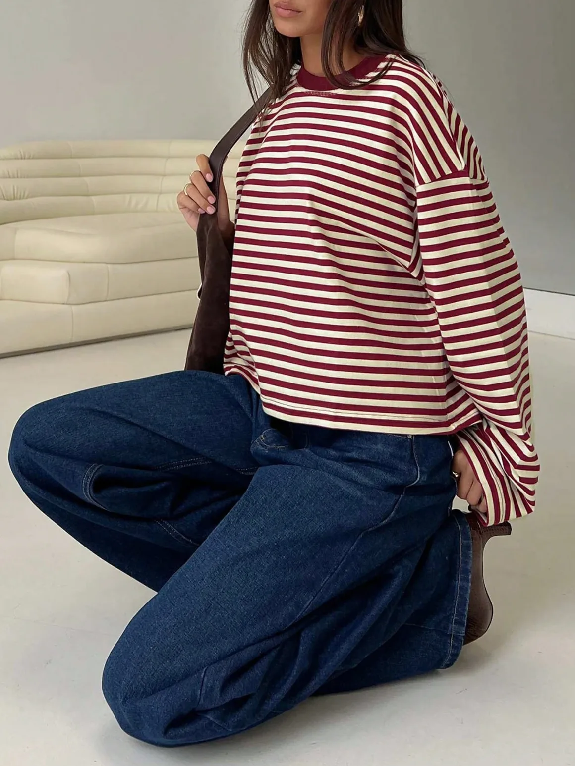 Remera oversize rayada Margot