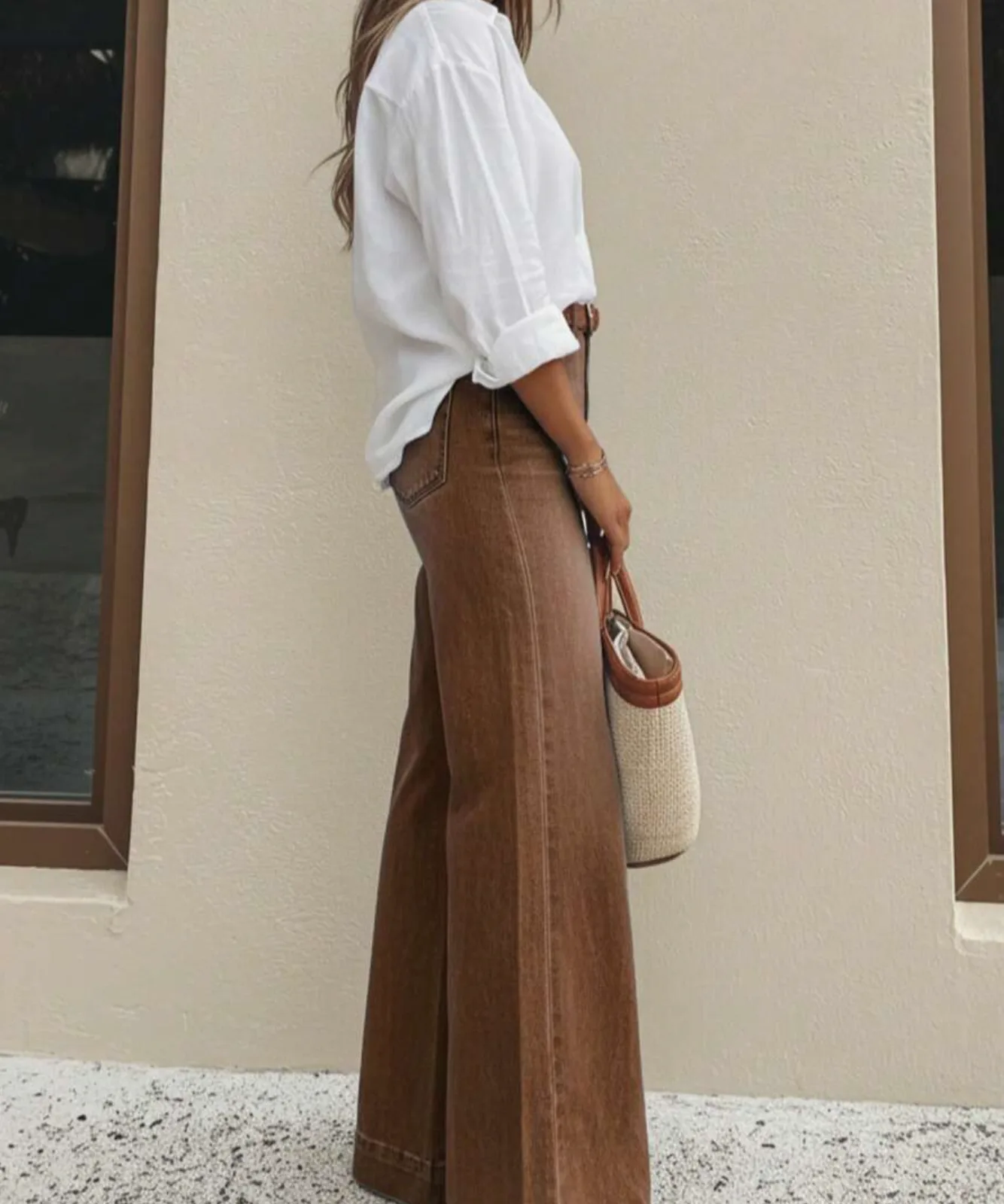 Jean Wide Leg Tiro Alto