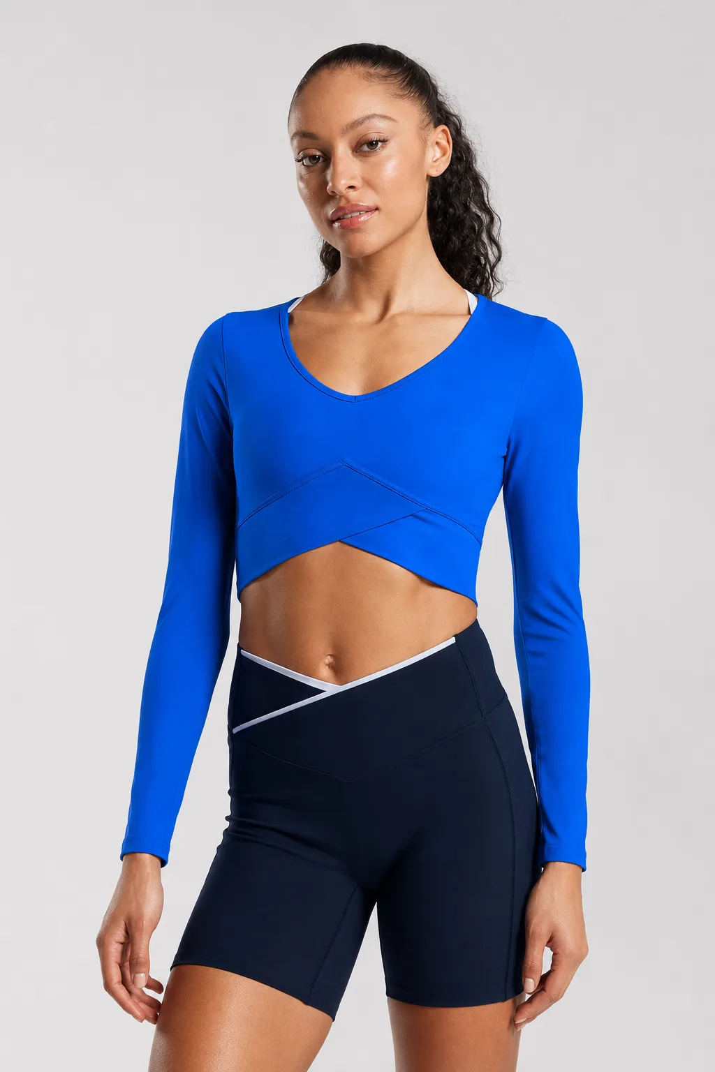 Top Manga Larga Energy Azul
