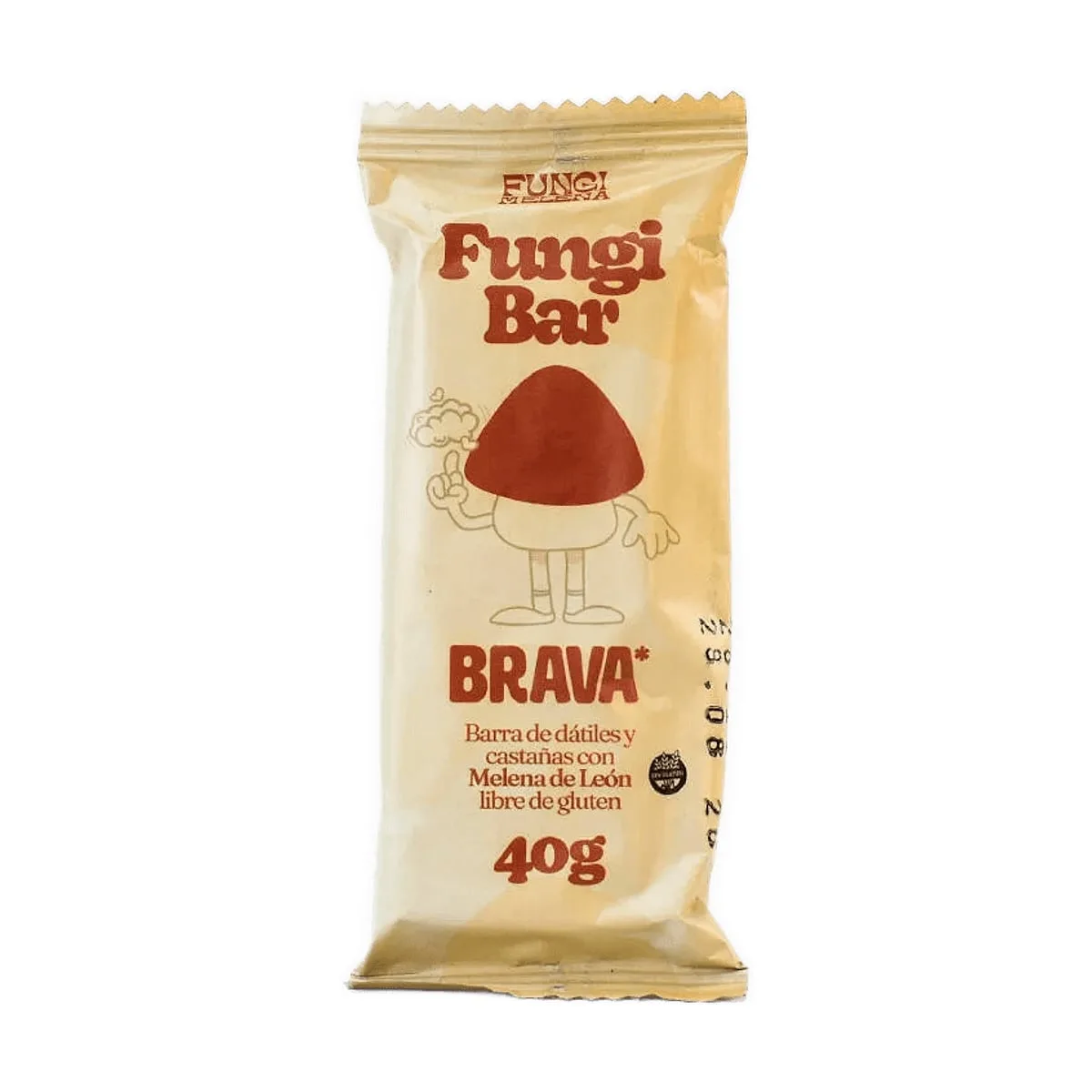 Brava - Fungi bar datiles y castañas con melena de leon x 40 gr