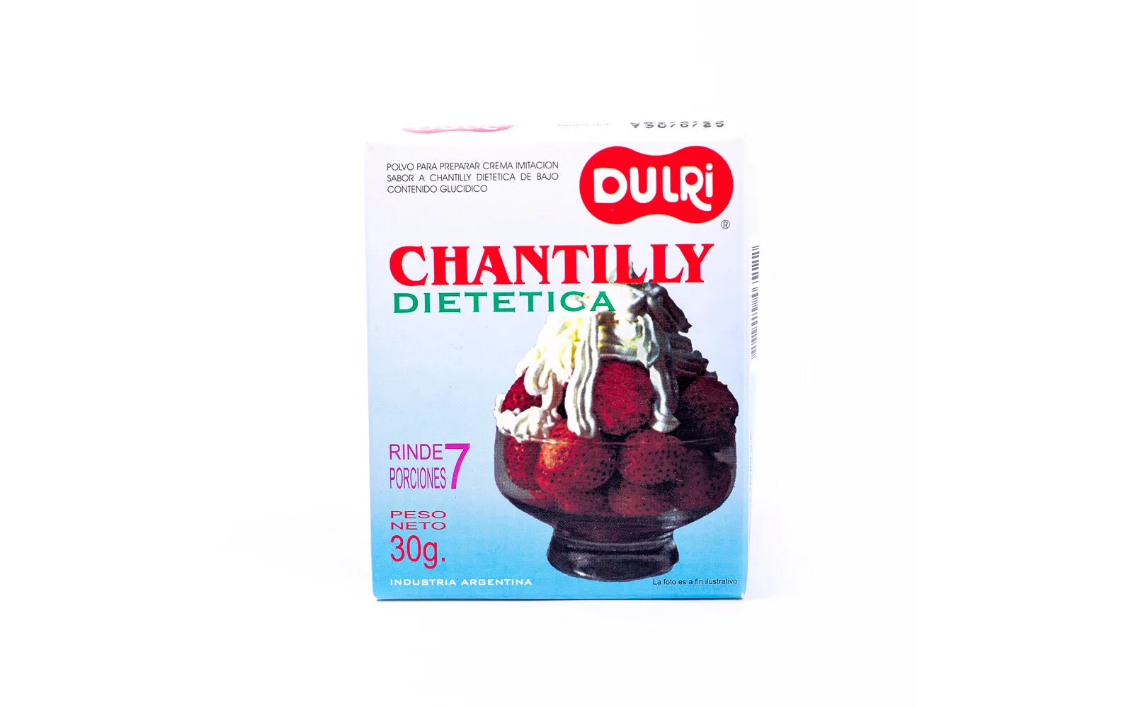 Dulri - Chantilly dietetica x 30 gr