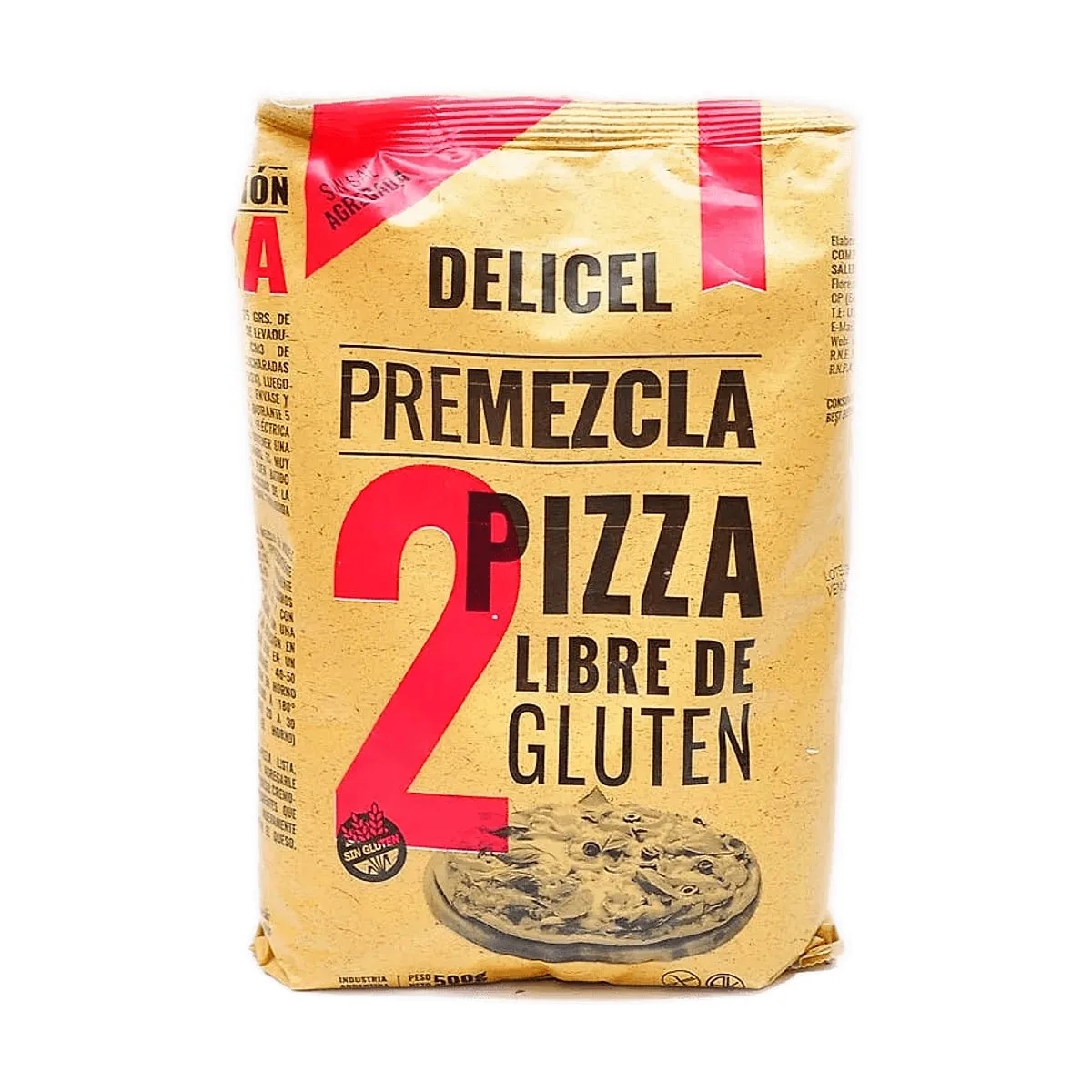 Delicel - Premezcla p/preparar pizza x 500 gr