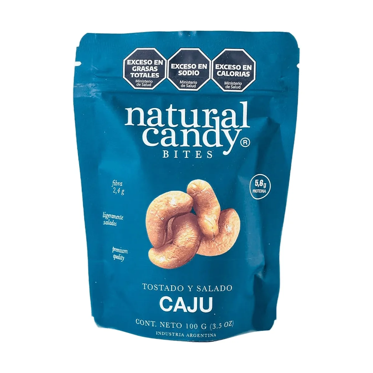 Natural Candy - Castañas de caju tostadas y saladas x 100 gr