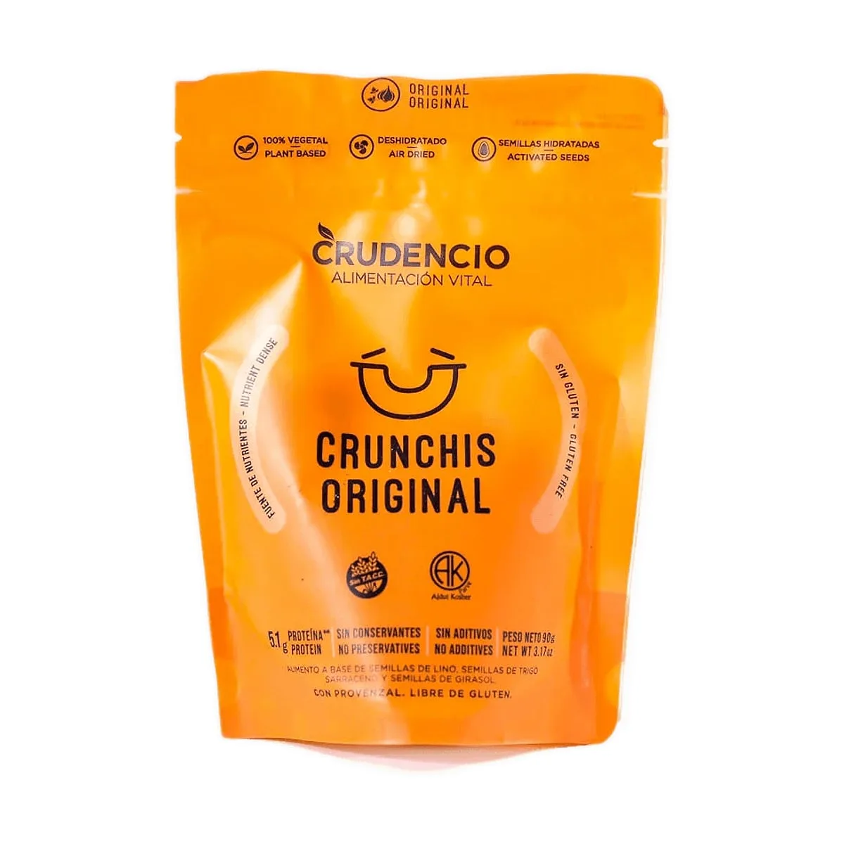 Crudencio - Crunchis organicas x 90 gr