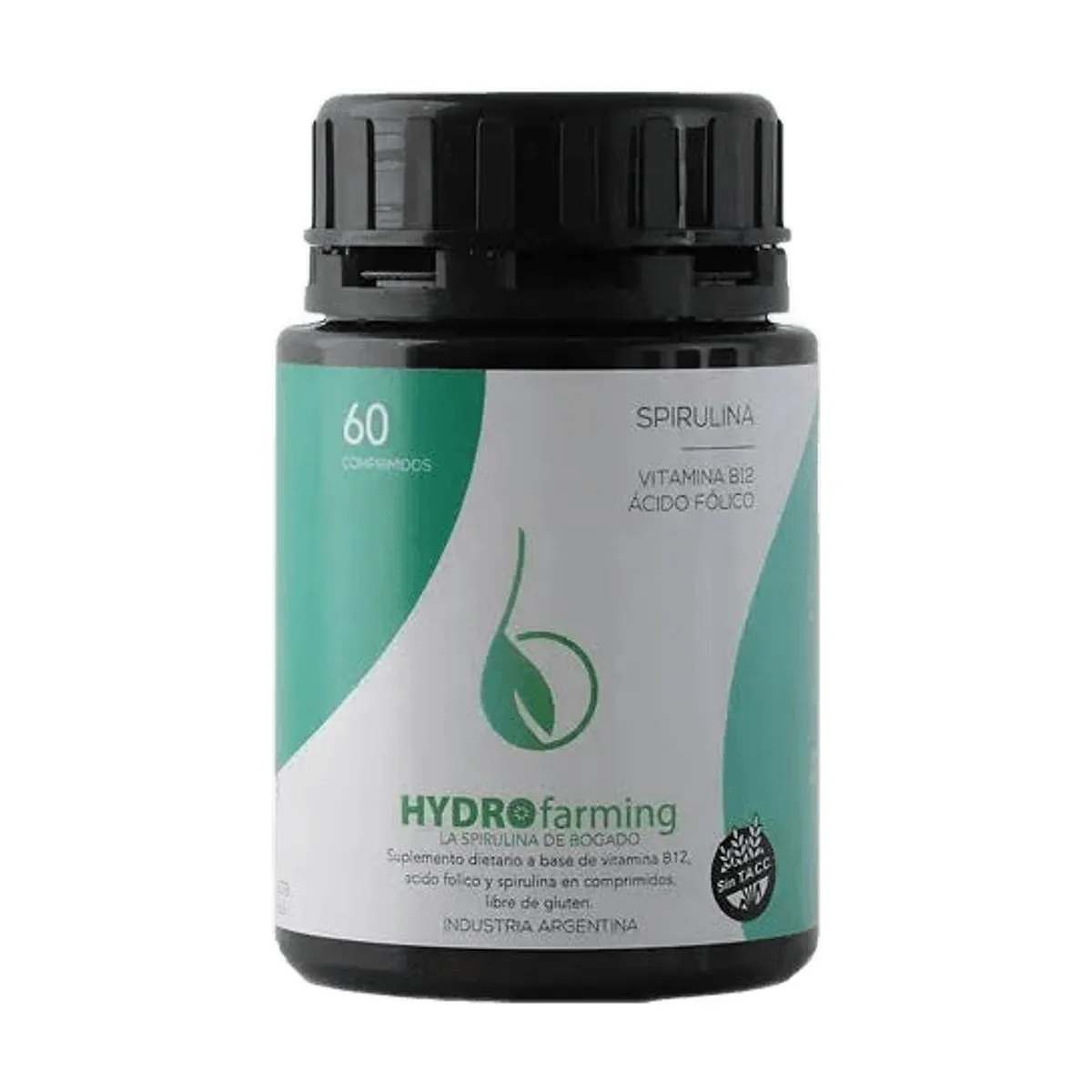 Bogado - Spirulina con b12 y acido folico x 60 cap