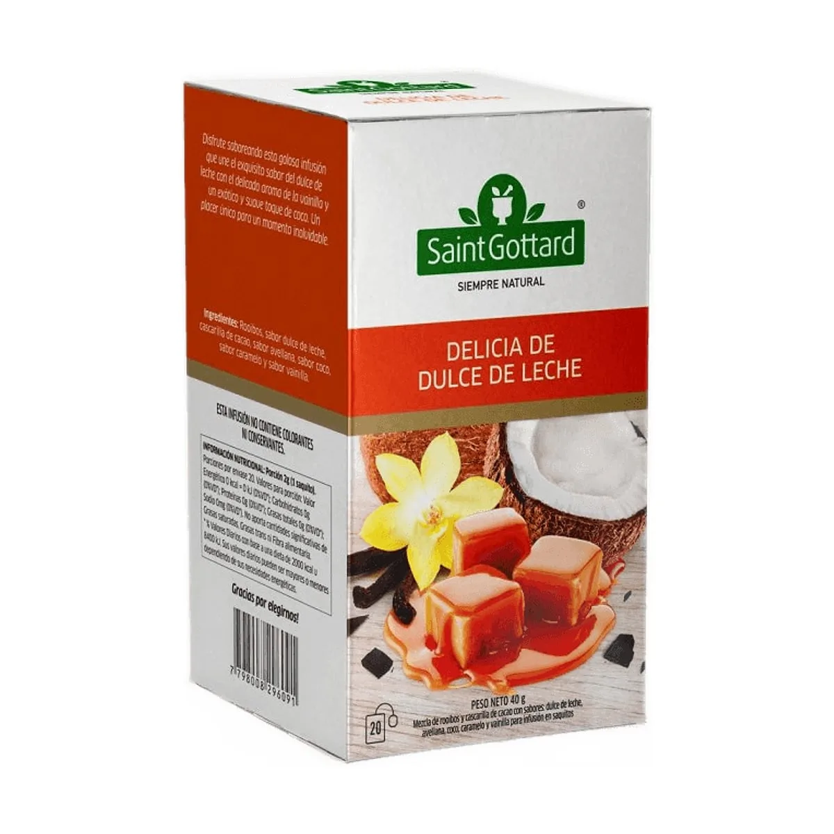 Saint Gottard - Té delicia de dulce de leche x 10 saq