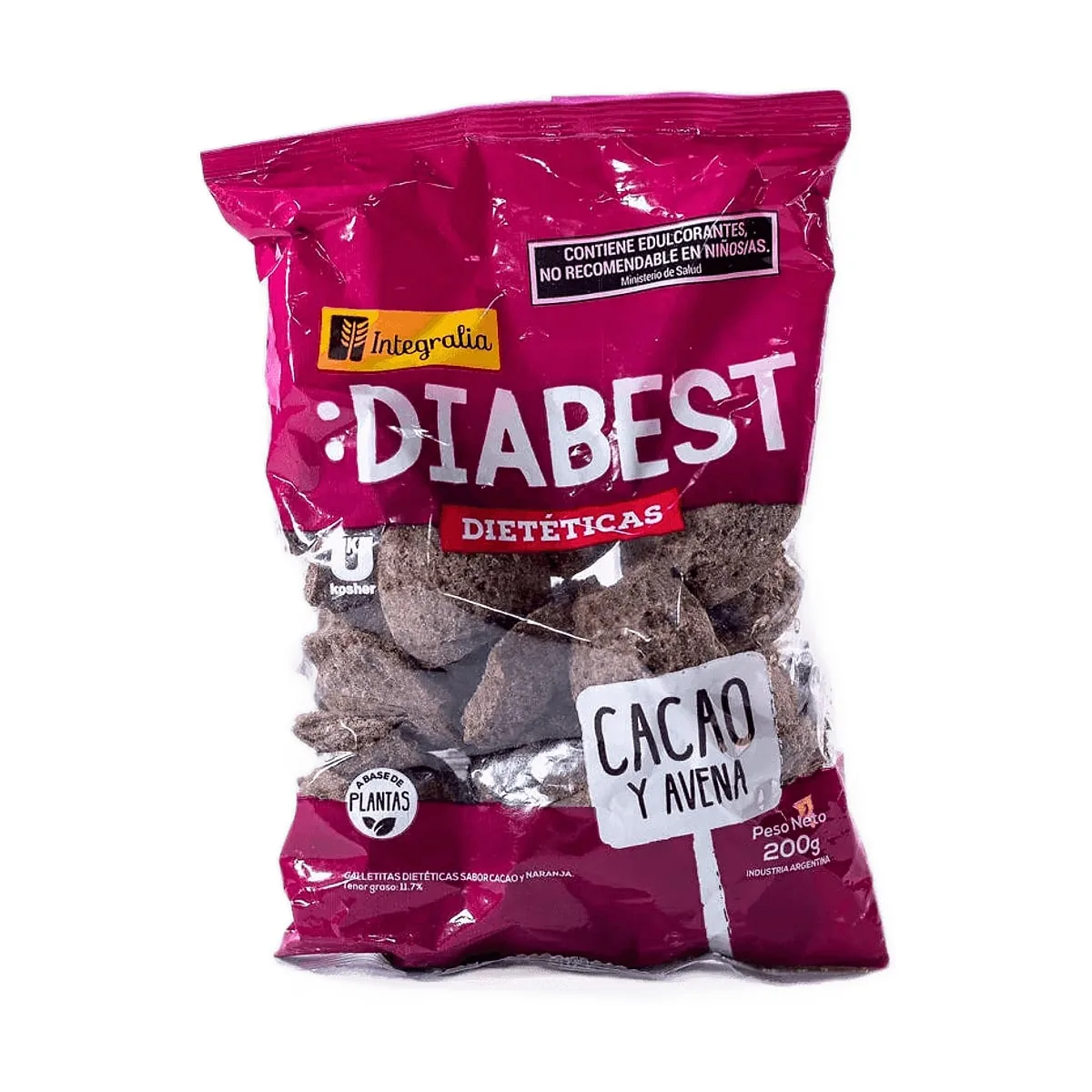 Integralia - Diabest de chocolate y avena sin azúcar x 200 gr