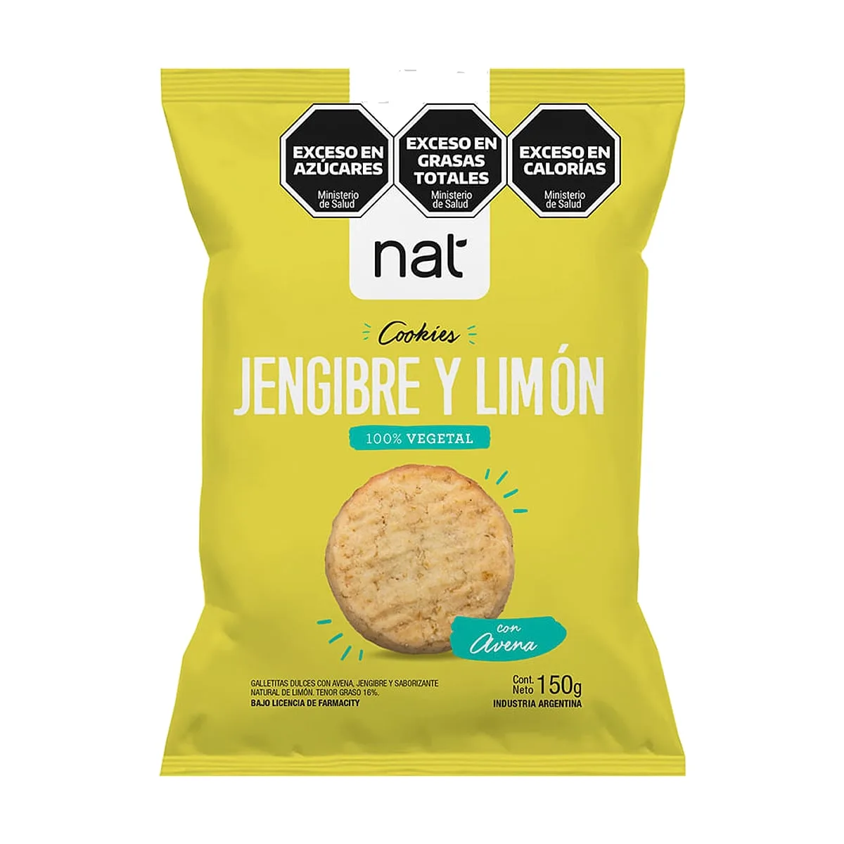 Natuzen - Cookies sabor limón x 130 gr