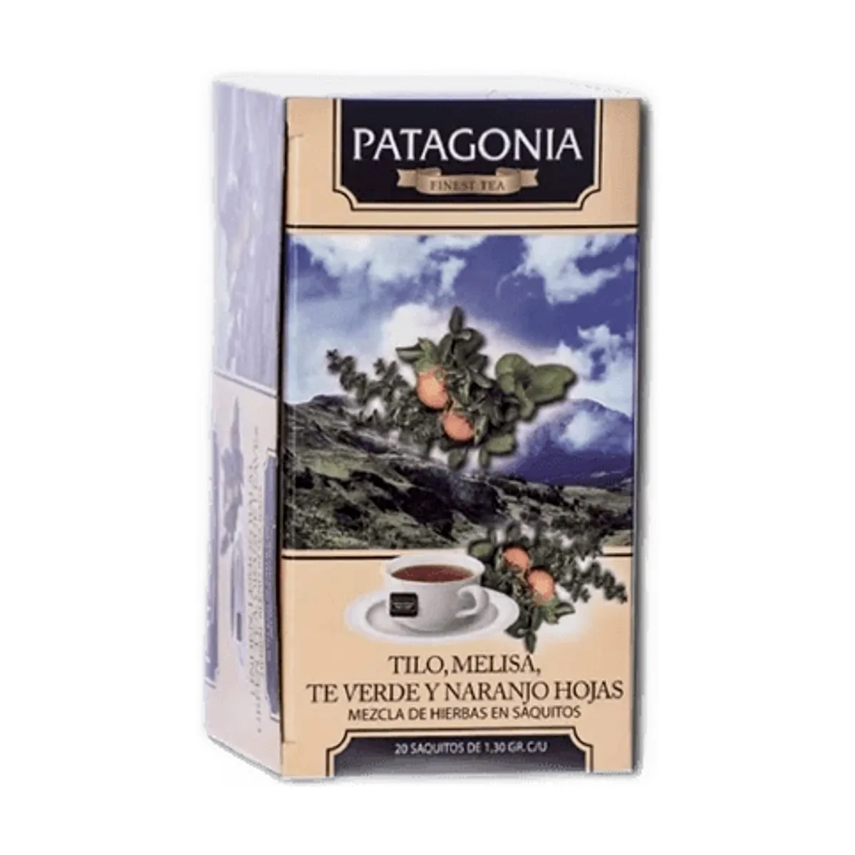 Patagonia - Té de tilo, melisa, Té verde y naranjo x 20 saq