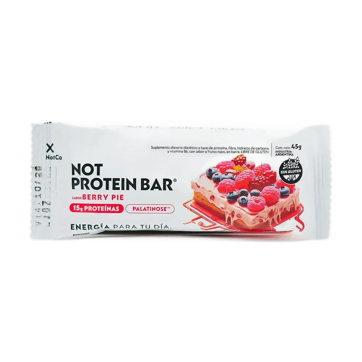Not co - Not protein bar sabor berry pie x 45 gr