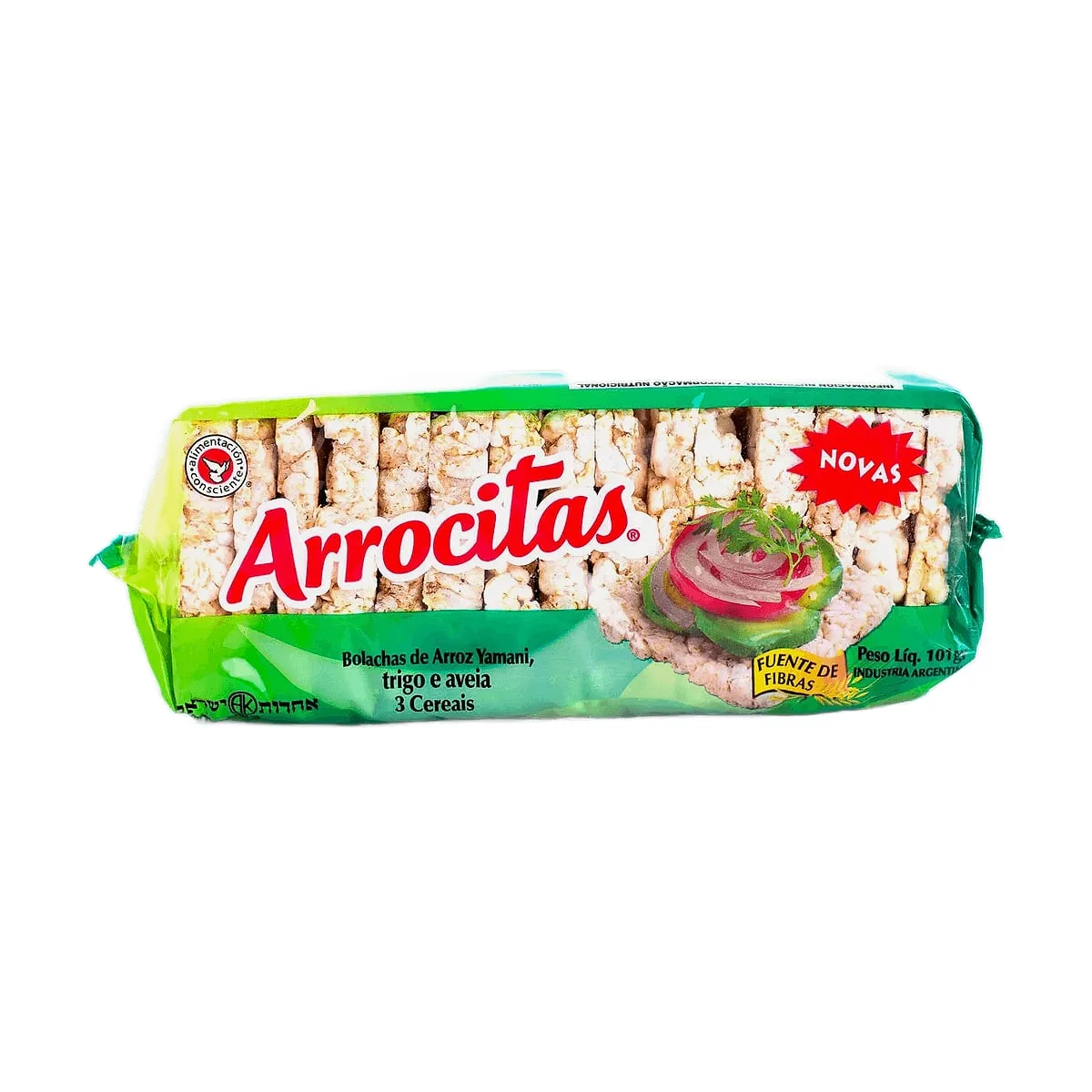 Arrocitas - Galletas de arroz integral yamaní 3 cereales x 101 gr