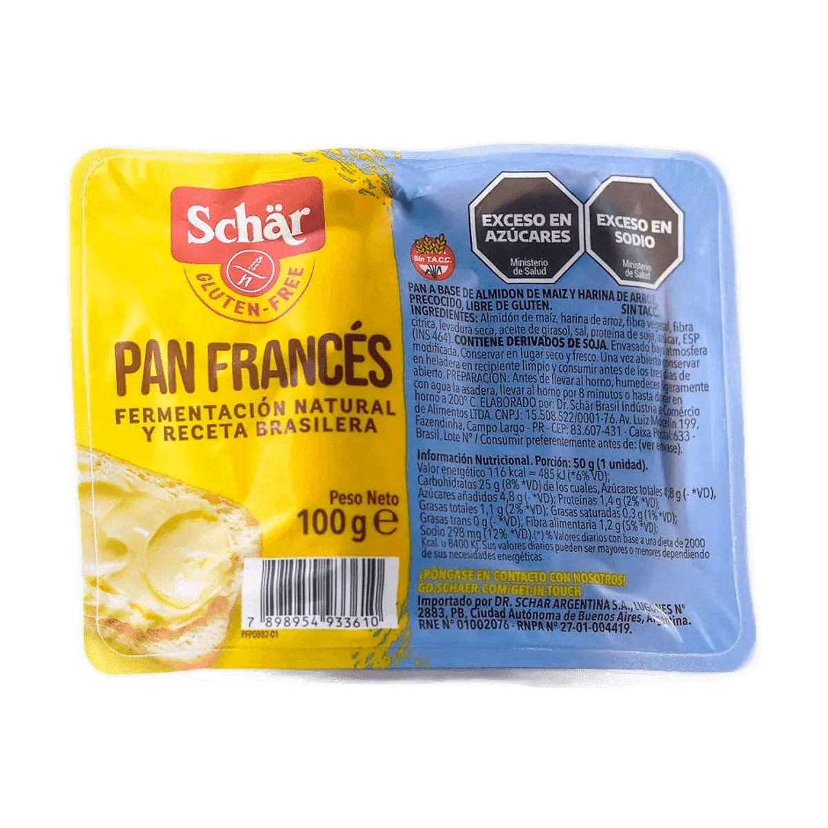 Schar - Pan frances x 100 gr