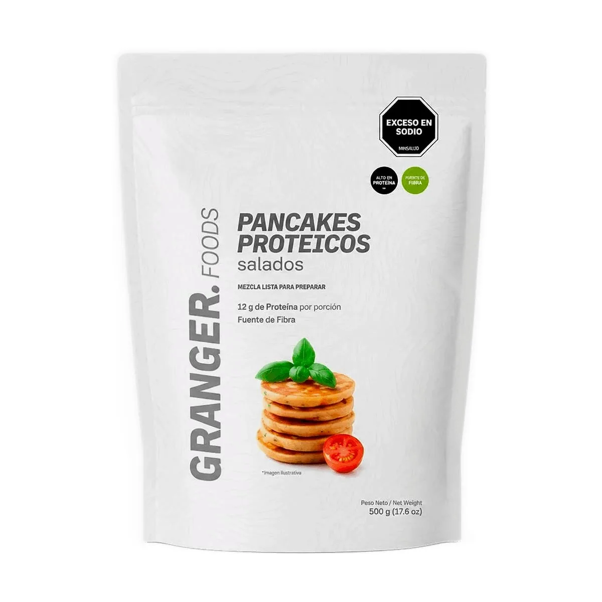 Granger - Premezcla para pancakes proteicos salados sabor caprese x 300 gr