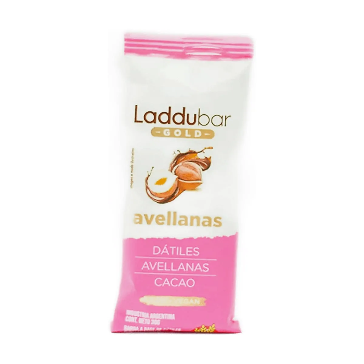 Laddubar - Barrita sabor avellanas y cacao x 30 gr