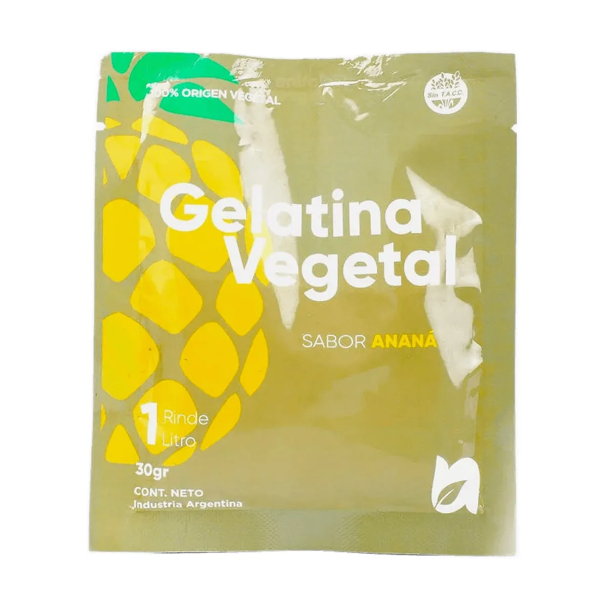 Gelatina Vegetal - Gelatina vegana anana x 30 gr