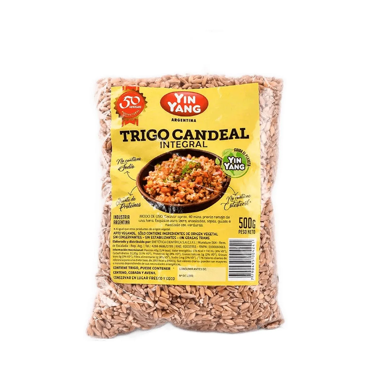 Yin Yang - Trigo candeal integral x 500 gr