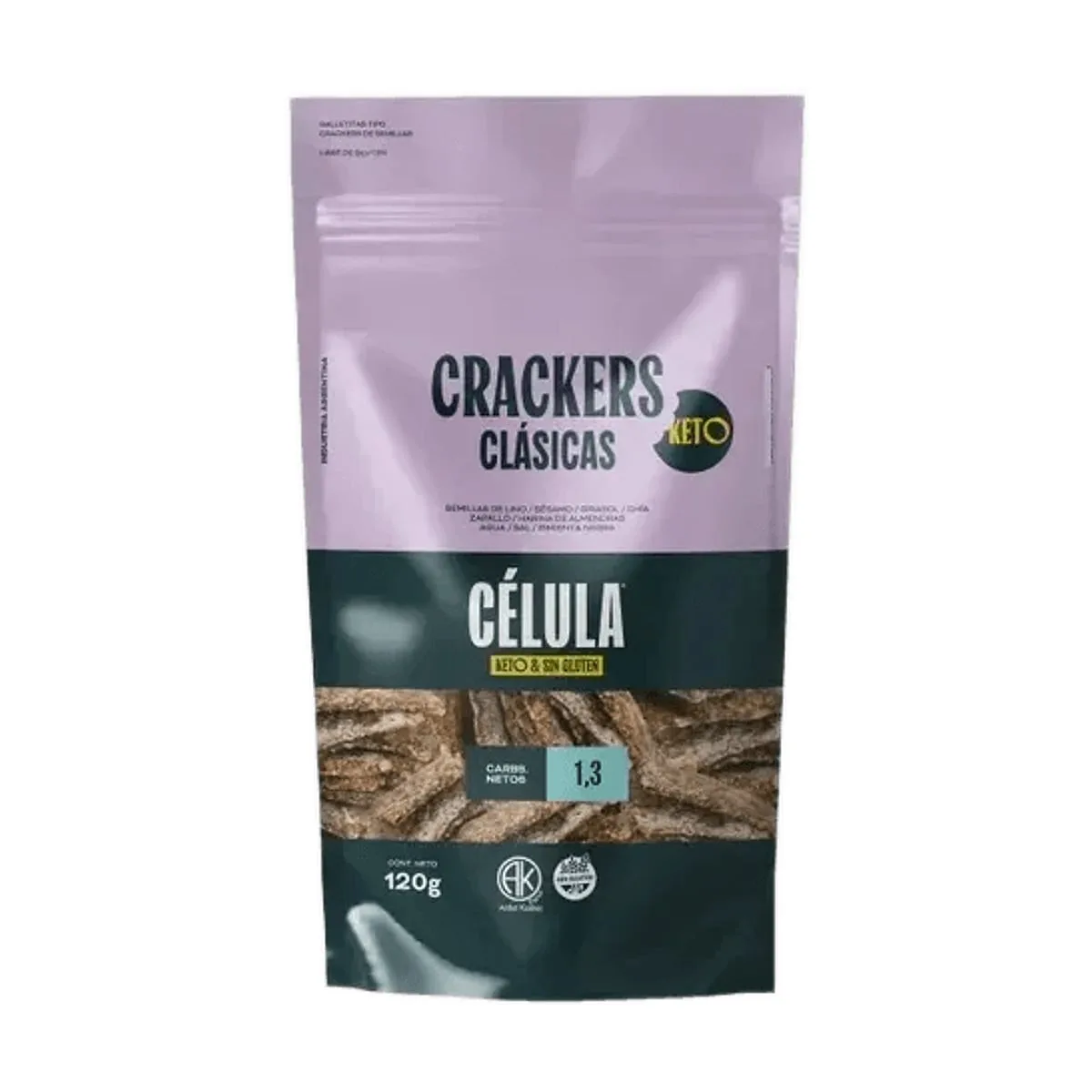 Celula - Crackers clasicas keto x 120 gr
