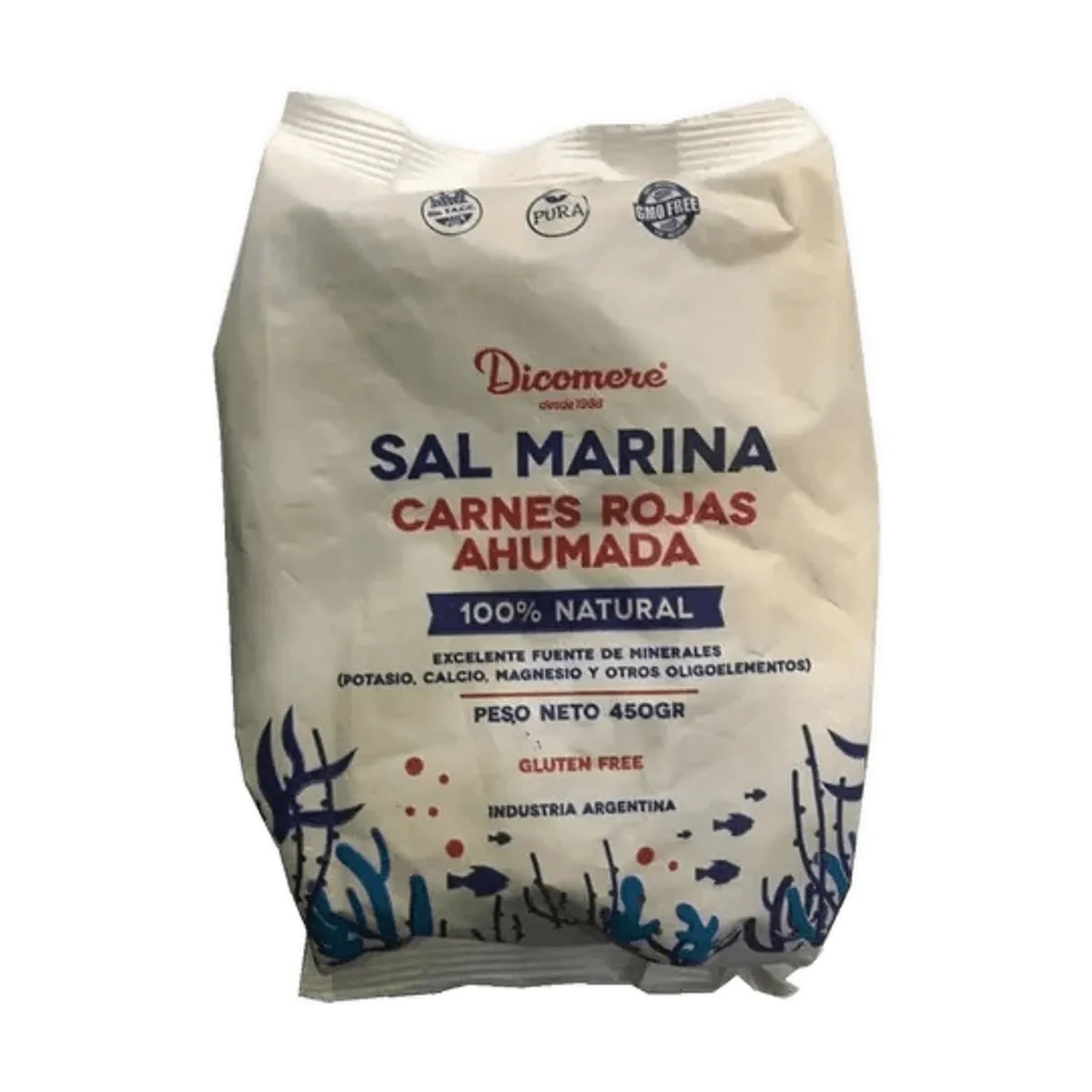 Dicomere - Sal marina carnes rojas ahumadas x 450 gr