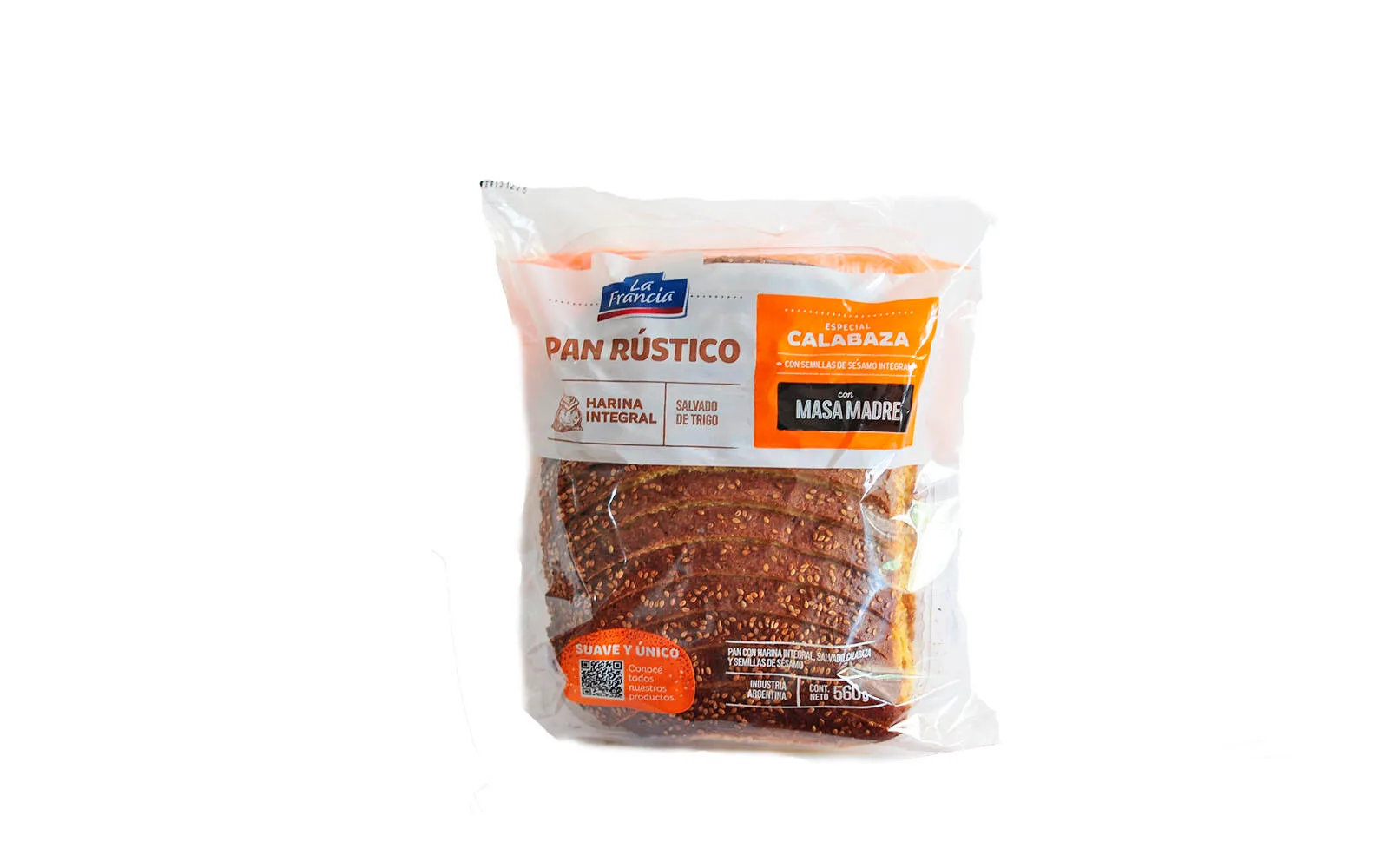 La Francia - Pan rustico con calabaza x 560 gr