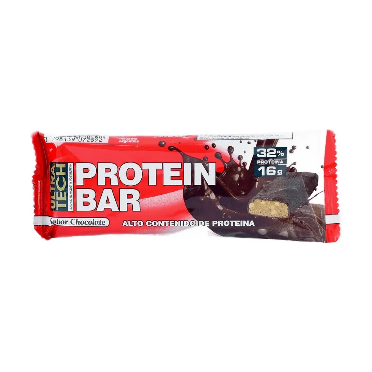 Ultra Tech - Barra proteica sabor chocolate x 50 gr