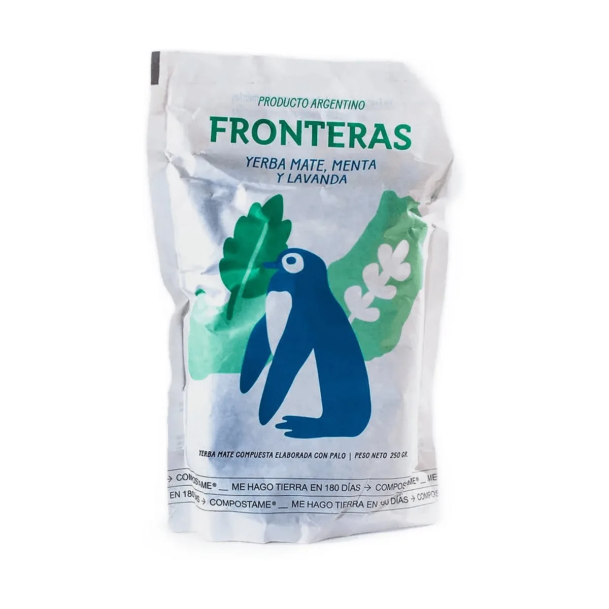 Fronteras - Yerba mate de menta y lavanda repuesto x 250 gr