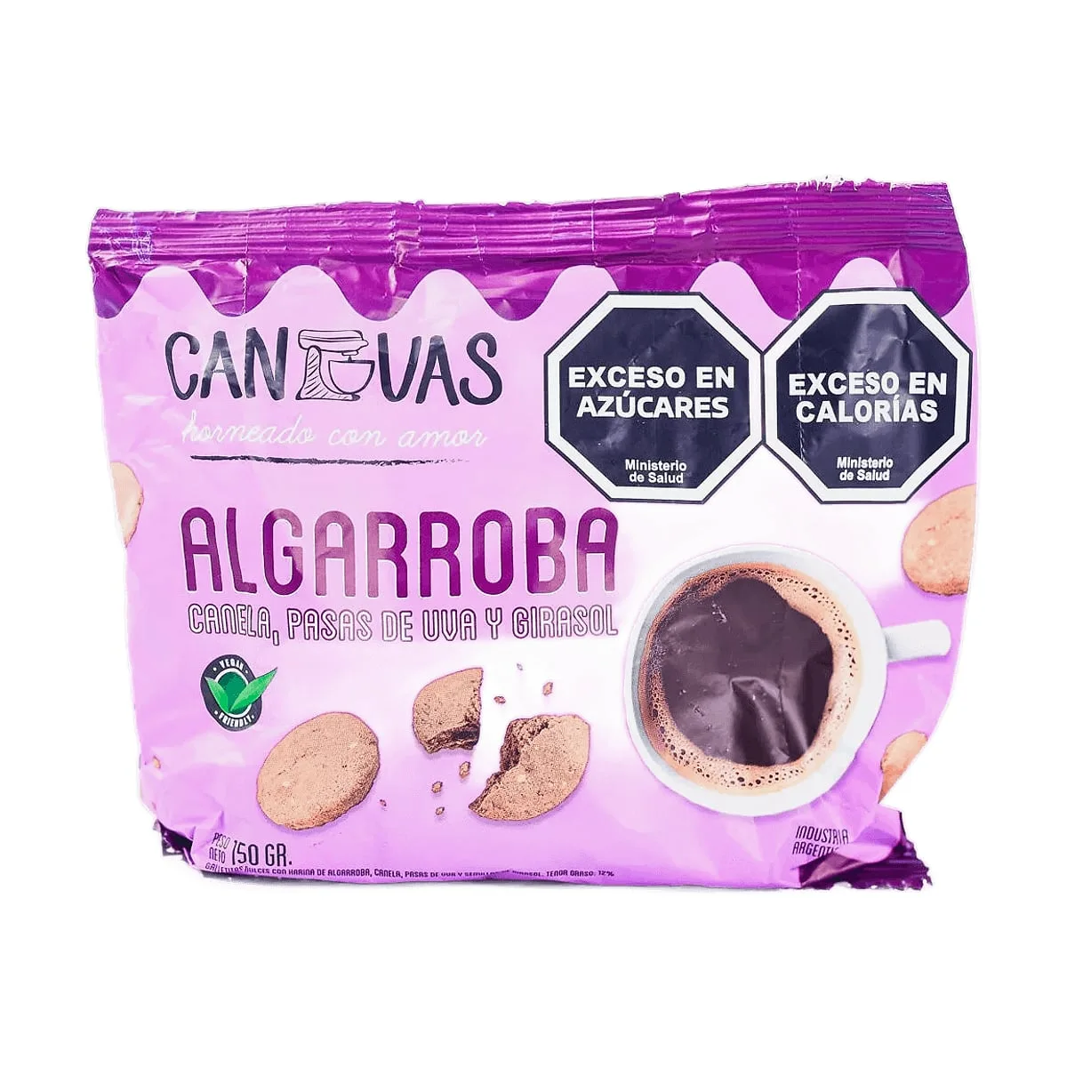 Canvas - Galletitas sabor algarroba x 135 gr