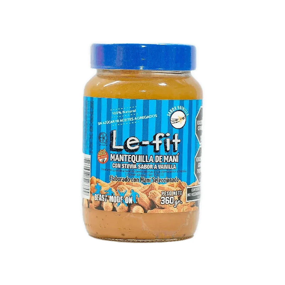 Le Fit - Mantequilla de mani sabor vainilla x 360 gr