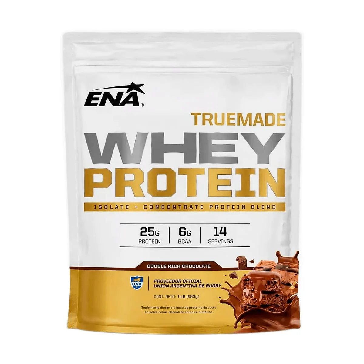 Ena - Truemade whey protein double rich chocolate x 454 gr