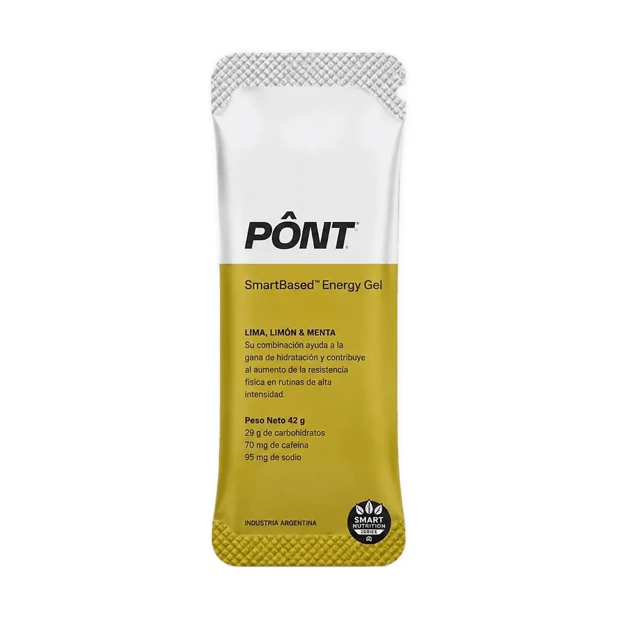 Pont - Energy gel sabor lima limon con cafeina x 43 gr
