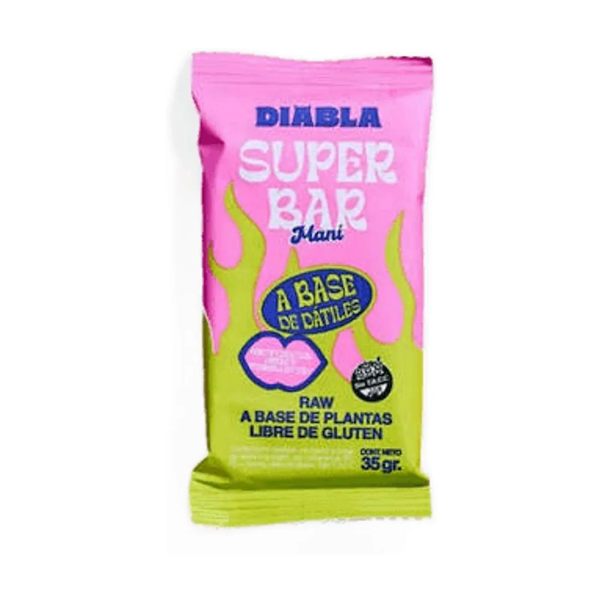 Diabla - Super barra sabor mani x 35 gr
