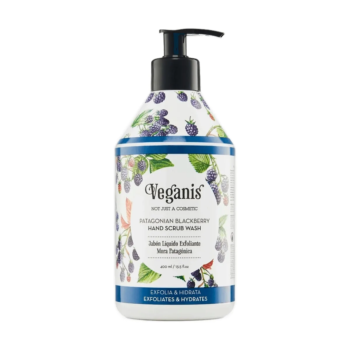 Veganis - Jabon liquido exfoliante de moras x 400 ml