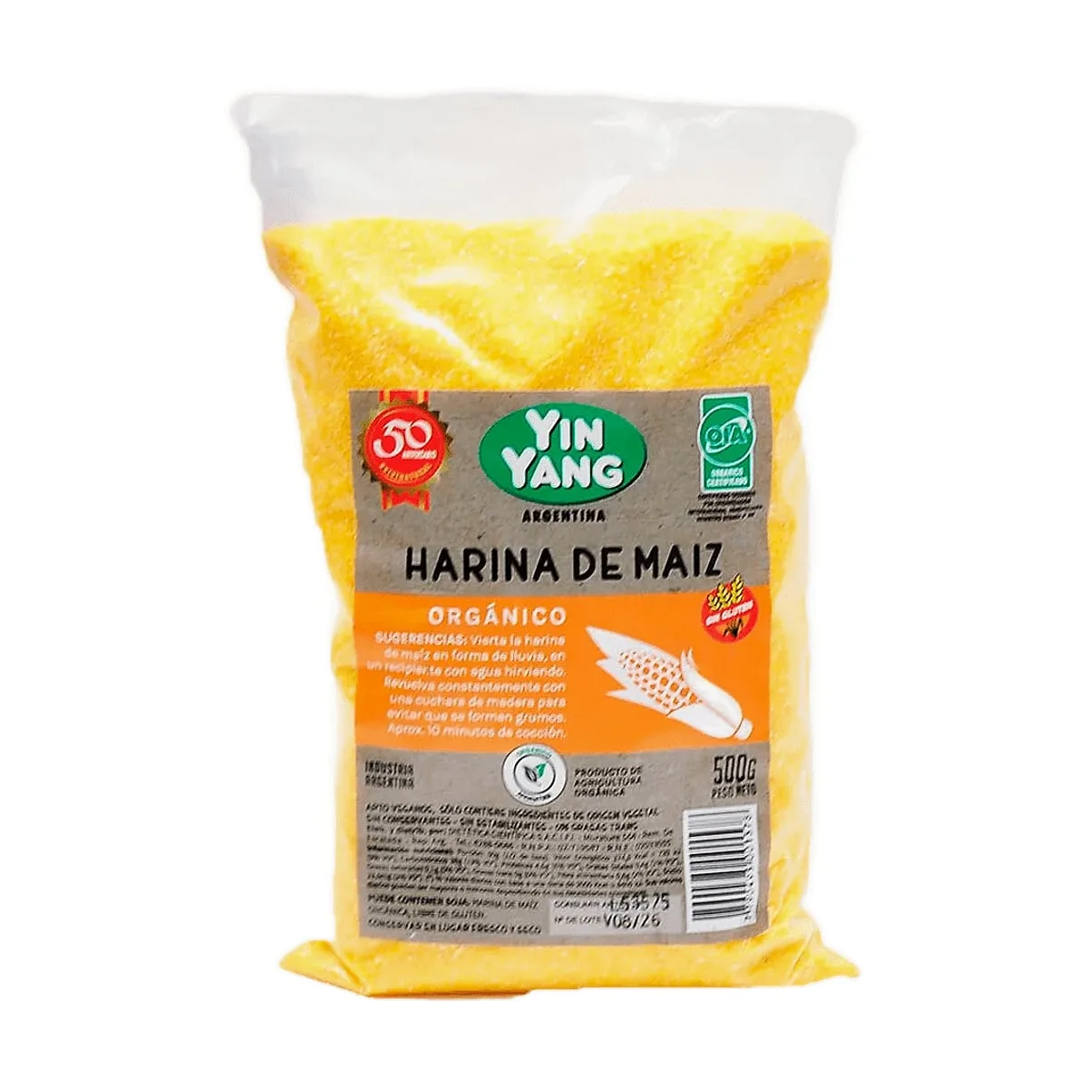 Yin Yang - Harina de maiz para polenta organica x 500 gr