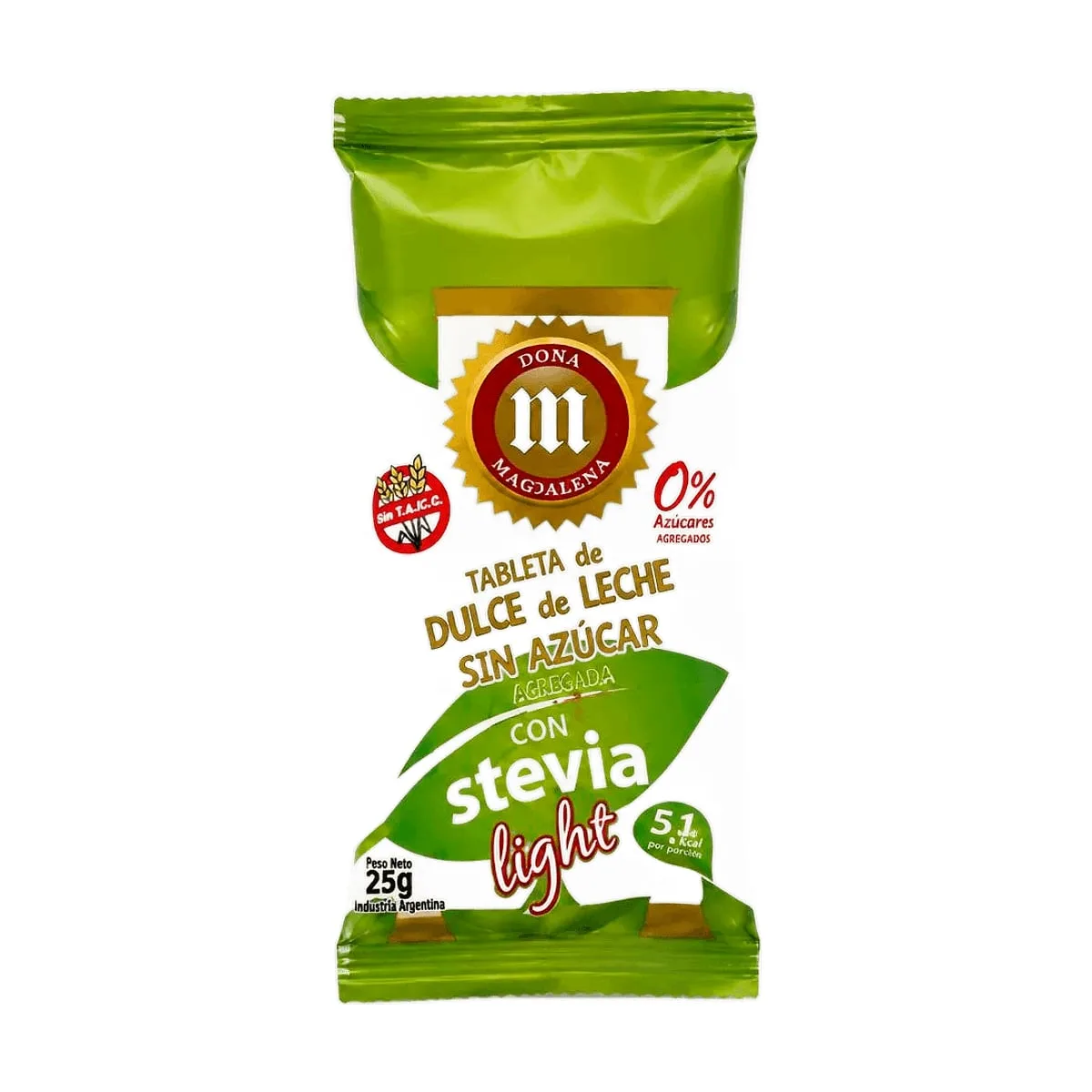 Doña Magdalena - Tableta de dulce de leche sin azucar x 25 gr