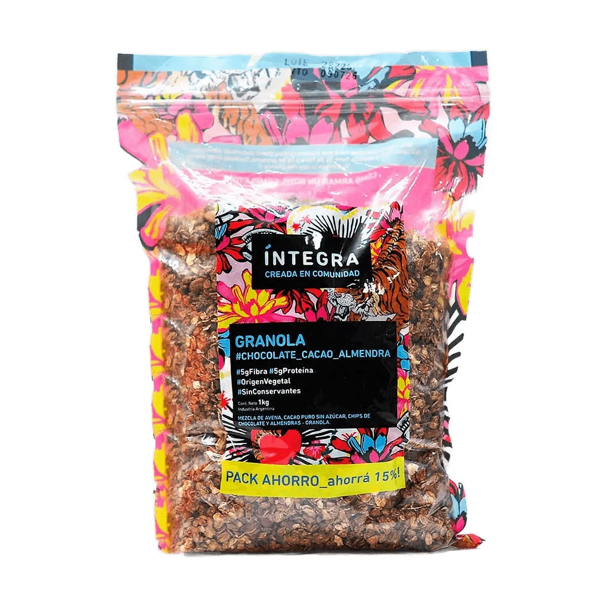 Integra - Granola con chocolate, cacao y almendra x 1 kg