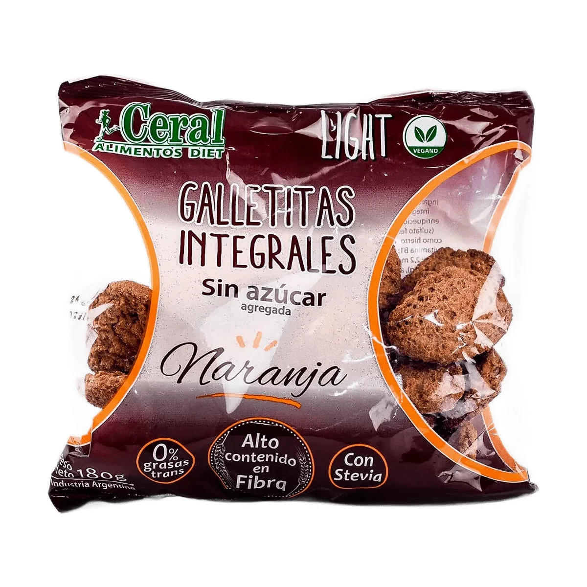 Ceral - Galletitas integrales sabor naranja x 180 gr