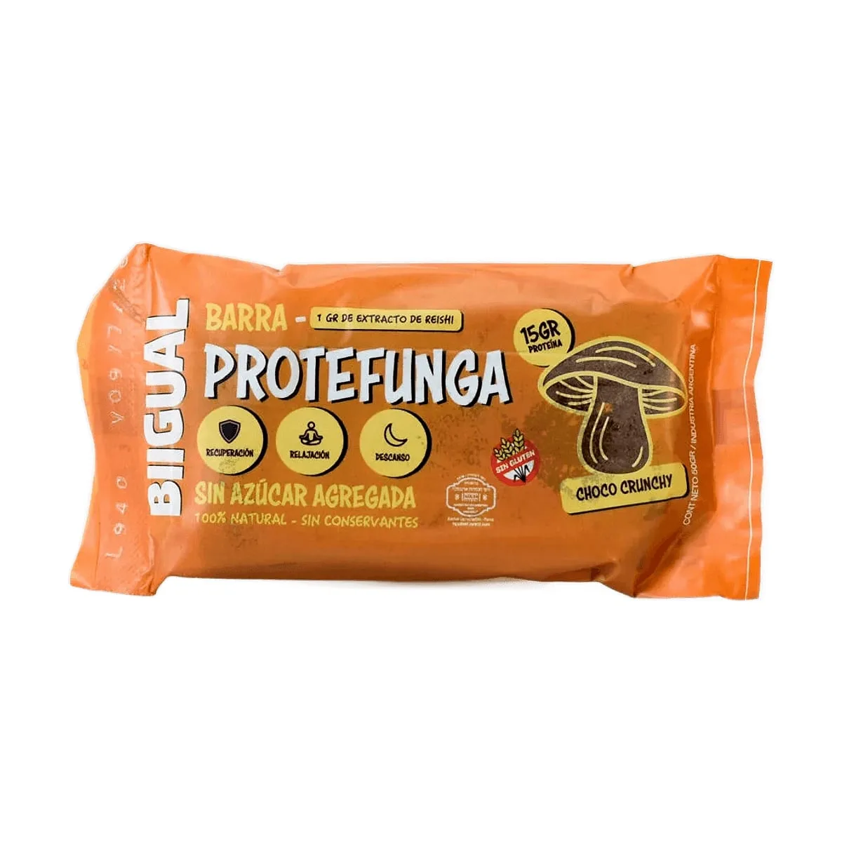 Bigual - Barra proteica sabor choco crunchy x 50 gr
