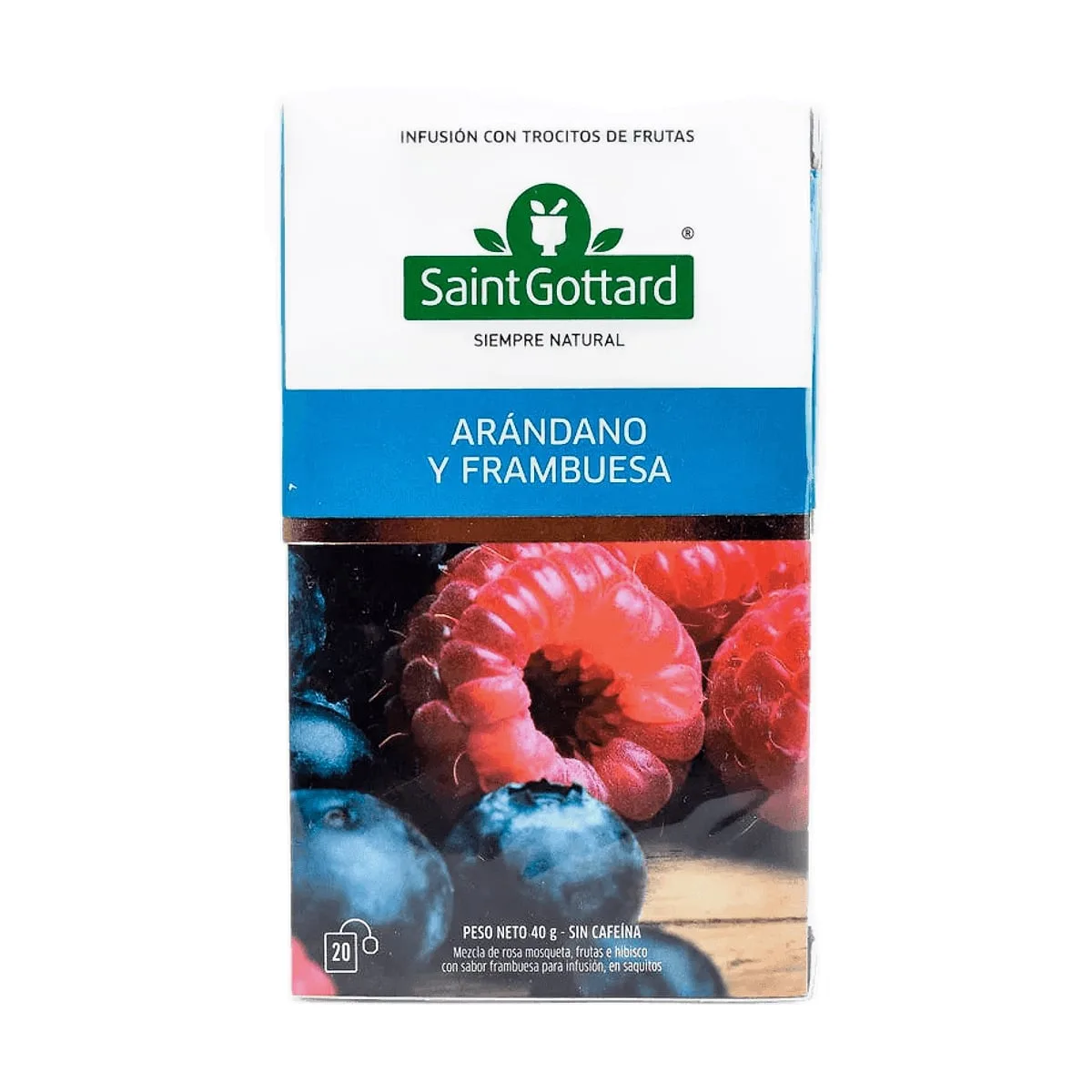 Saint Gottard - Té de arandano y frambuesa x 20 saq