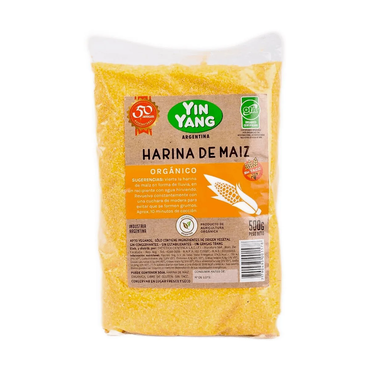 Yin Yang - Harina de maiz abati x 500 gr