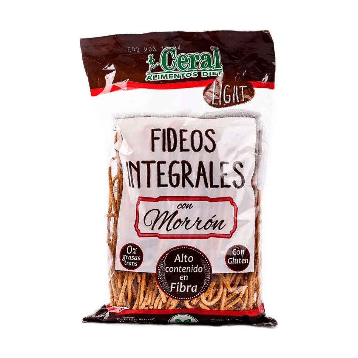 Ceral - Fideos integrales con morrón x 300 gr