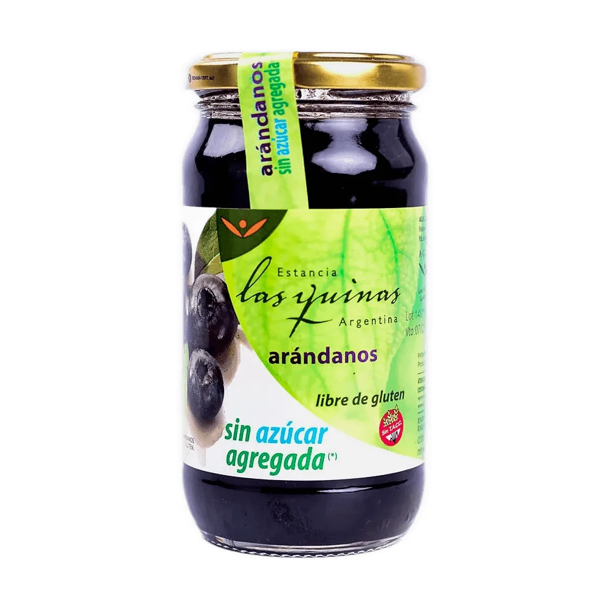 Las Quinas - Mermelada de arandano s/azucar x 420 gr