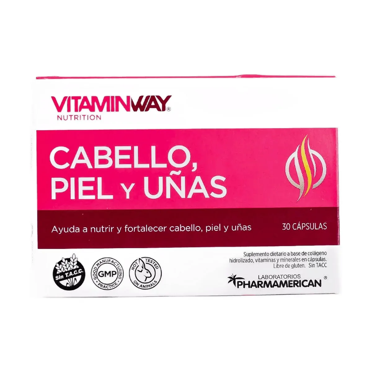 Vitamin Way - Cabello, piel y uñas x 30 cap