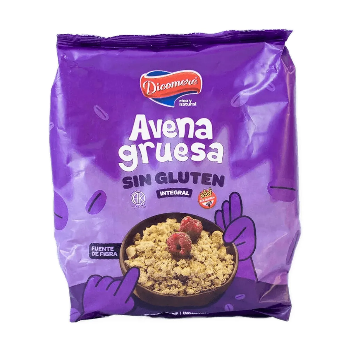 Dicomere - Avena gruesa integral sin gluten x 500 gr