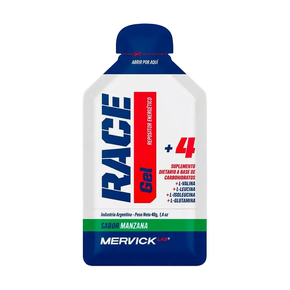 Mervick - Energy gel manzana con cafeína x 40 gr