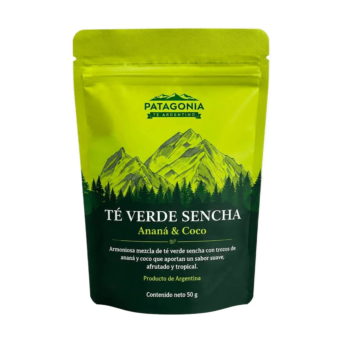 Patagonia - Hebras Té verde sen anana y coco x 50 gr