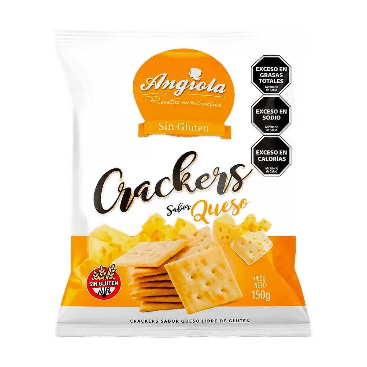 Angiola - Crackers sabor queso x 150 gr