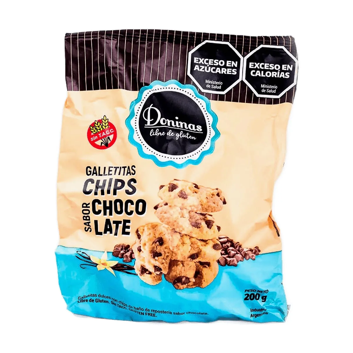 Doninas - Galletitas con chips de chocolate x 200 gr