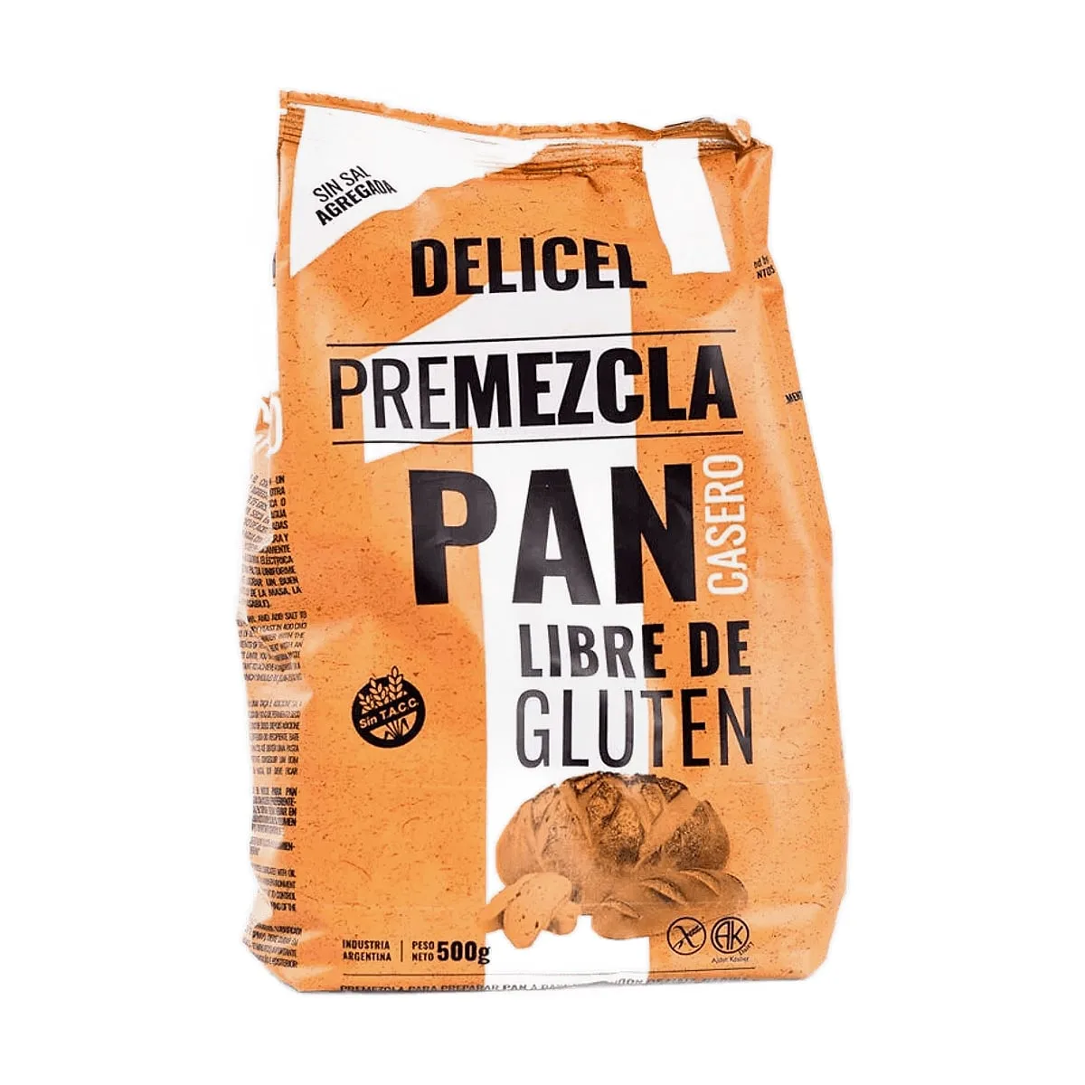 Delicel - Premezcla p/preparar pan casero x 500 gr