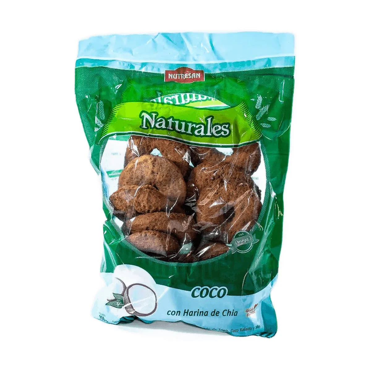 Nutresan - Galletitas dulces sabor coco x 250 gr